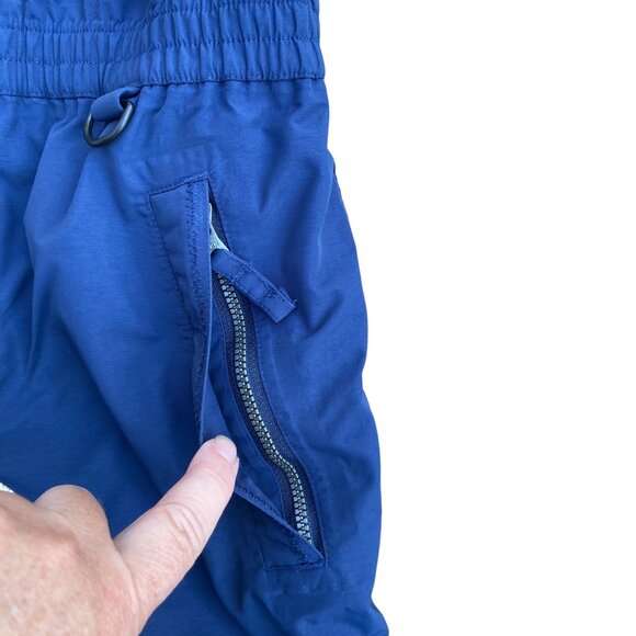 Kids Lands End Squall Snow Bib Pants Blue Insulated Waterproof Ski Snowpants-12 - Picture 6 of 16